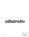 Ballasted straight compensation track piece S1,35 studs | L-Gauge | Dynabrixx
