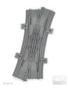 Ballastierte Doppelkreuzungs-Weiche (DKW) Radius R104 rechts | L-Gauge | Dynabrixx