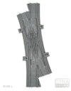 Ballastierte Doppelkreuzungs-Weiche (DKW) Radius R148 links | L-Gauge | Dynabrixx