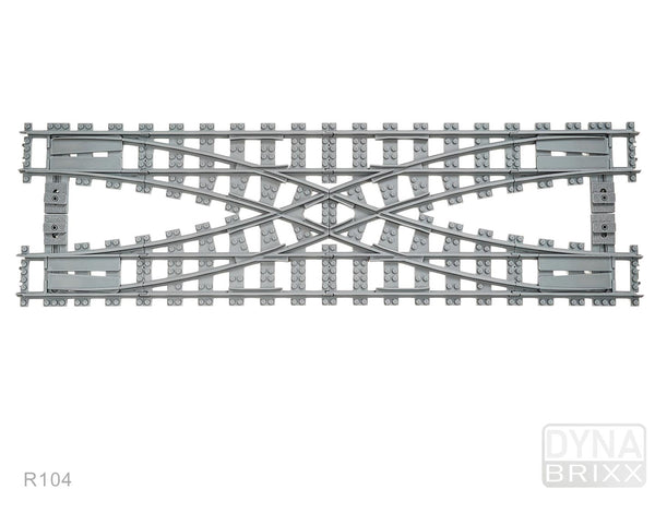 Dynabrixx Hosenträger-Kreuzung R104 für L-Gauge-Modelleisenbahnen