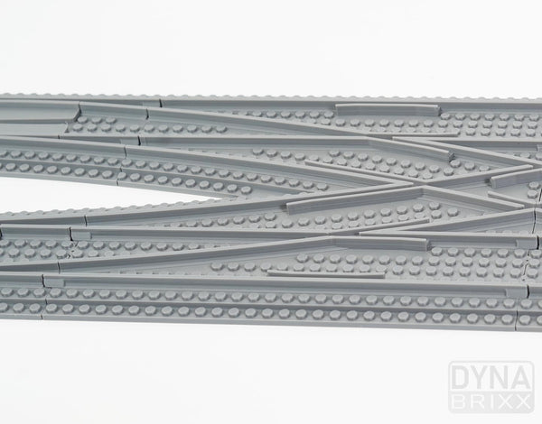 Ballastierte Hosenträger-Kreuzung Radius R148 | L-Gauge | Dynabrixx