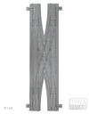 Ballastierte Hosenträger-Kreuzung Radius R148 | L-Gauge | Dynabrixx