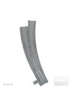 Semi-ballastierte Bogenweiche Radius R104 rechts | L-Gauge | Dynabrixx
