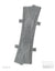Dynabrixx semi-ballasted double slip switch L-Gauge R148 right