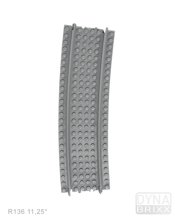 Dynabrixx curved semi-ballasted track l-gauge R136 11,25°
