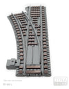 Ballastierte Weiche Radius R104 links | L-Gauge | Dynabrixx