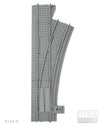 Ballastierte Weiche Radius R104 rechts | L-Gauge | Dynabrixx