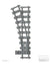 dynabrixx klemmbaustein weiche links r104 l-gauge