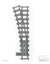 Schlanke Weiche Radius R148 links | L-Gauge | Dynabrixx