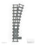 Schlanke Weiche Radius R148 rechts | L-Gauge | Dynabrixx