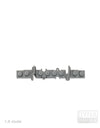 Ballasted straight compensation track piece S1,6 studs | L-Gauge | Dynabrixx