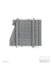 Ballastiertes gerades halbes Gleis HR-104 mit Ausschnitt | L-Gauge | Dynabrixx