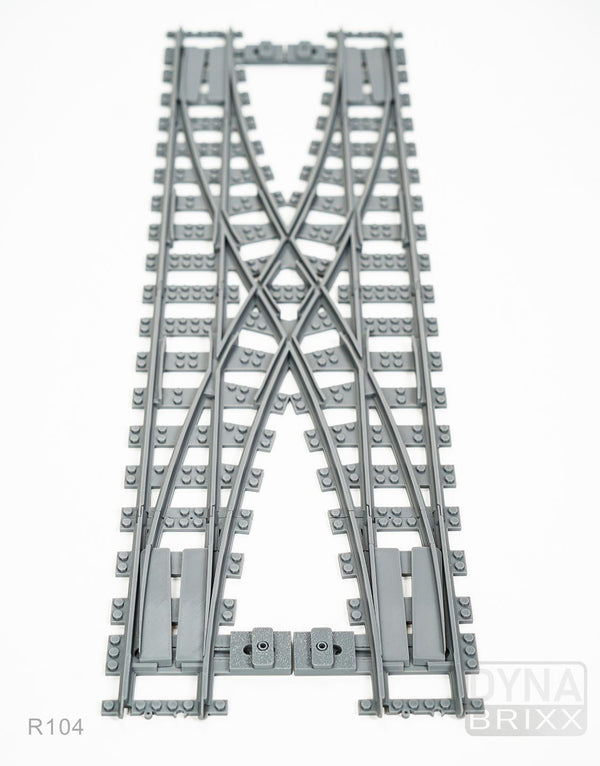 Dynabrixx Hosenträger-Kreuzung R104 für L-Gauge-Modelleisenbahnen