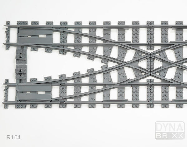 Dynabrixx Hosenträger-Kreuzung R104 für L-Gauge-Modelleisenbahnen Details