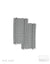Dynabrixx curved track R148 2x 5.625° for l-gauge model trains with semi-ballast