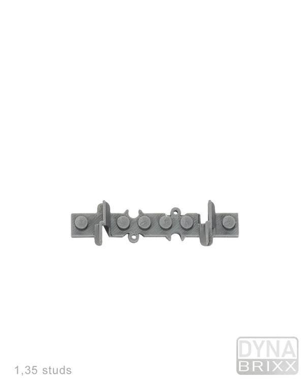 Gerades Ausgleichs-Gleis S1,35 Noppen | L-Gauge | Dynabrixx