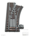 Ballastierte Weiche Radius R104 rechts | L-Gauge | Dynabrixx